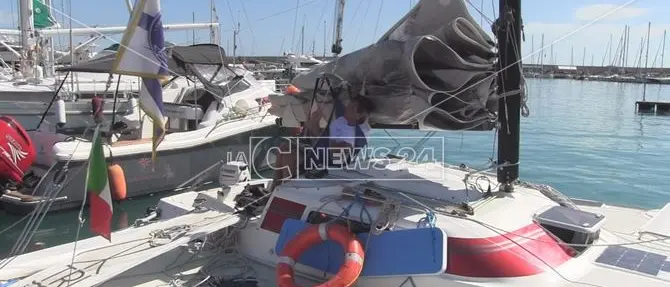 Vivere il mare senza barriere: Marco, velista disabile, fa tappa a Crotone -VIDEO