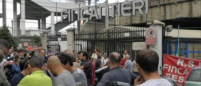 Operaio morto a Genova, giornata di sciopero in Fincantieri
