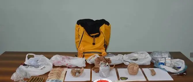 Anziana denunciata: deteneva droga, armi ed esplosivi