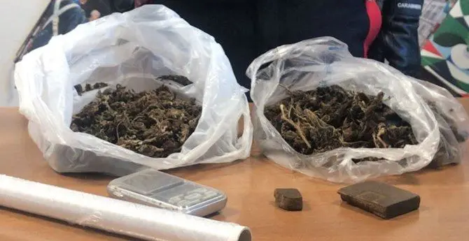 Con la droga in bagno, arrestato 19enne di Guardavalle