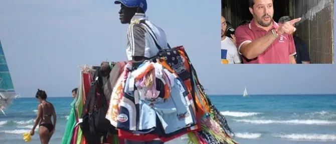L'ultimo spauracchio di Salvini: venditori ambulanti fuori dalle spiagge