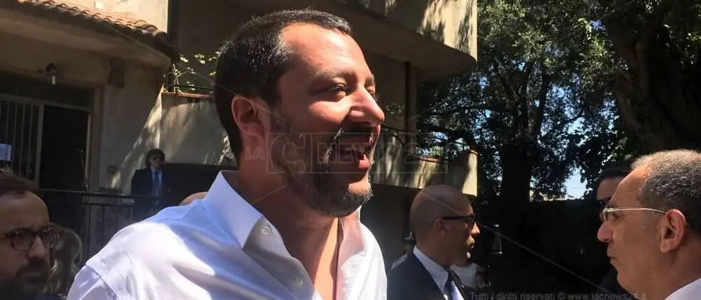 Salvini in Calabria: «La ‘ndrangheta è un cancro. Gli porteremo via anche le mutande»