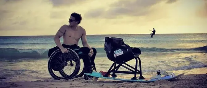 Sport, Willem Hooft: «Sul kite dimentico la mia disabilità»