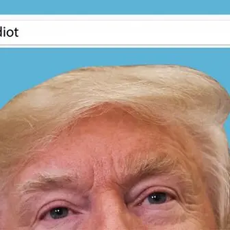 Per Google Immagini “l’idiota” per definizione ha la faccia di Trump