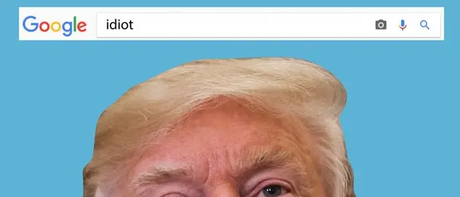 Per Google Immagini “l’idiota” per definizione ha la faccia di Trump