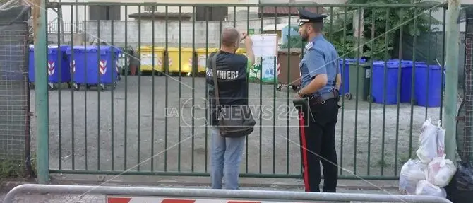 Rifiuti, i carabinieri sequestrano un’isola ecologica a Vibo