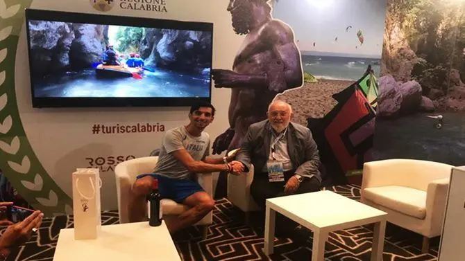 Cibo e sport: il capitano della marcia ospite dello stand Calabria a Berlino