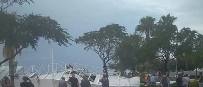 Tromba d'aria a Roccelletta, il sindaco: «Evitate le coste e i viali alberati»