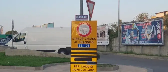 Accesso vietato ai tir «per caduta ponte Allaro», nuovo sopralluogo sul viadotto che fa paura