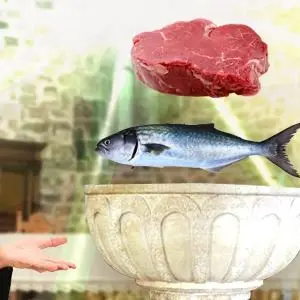 Adamo e Oliverio, come i monaci del Medioevo provano a trasformare la carne in pesce