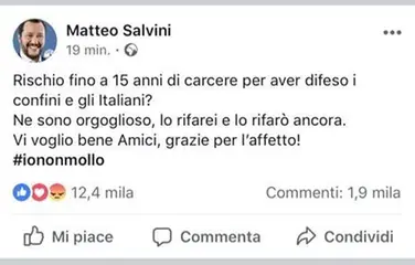 Scoppia il caso #iononmollo, Di Natale contro Salvini: «Usa il mio marchio illegittimamente»