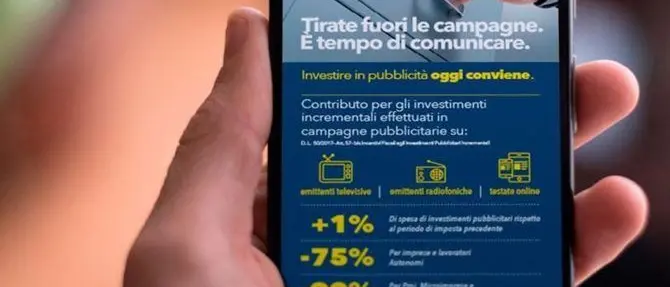 Bonus pubblicità al via, domande fino al 22 ottobre
