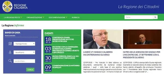 Il sito web della Regione come la bacheca di una segreteria politica