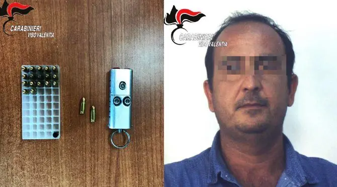 Pistola a forma di chiave d’auto, arrestato imprenditore a Nicotera