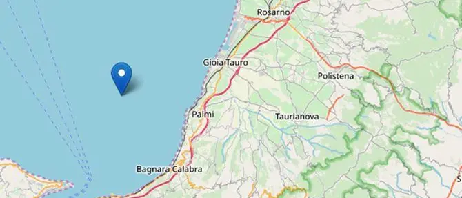 Terremoto al largo di Palmi, scossa 4.2 avvertita nel Reggino e Vibonese