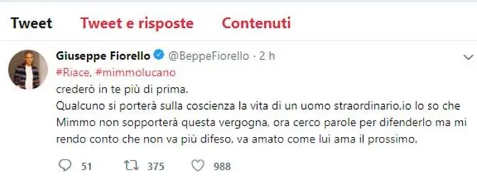 Fiorello dalla parte di Lucano: «Crederò in te più di prima»