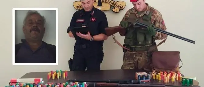 Cittanova, nascondeva armi nella mangiatoia della stalla: arrestato