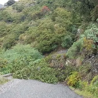 Chiusa per frana la strada che da Valanidi conduce a Motta San Giovanni