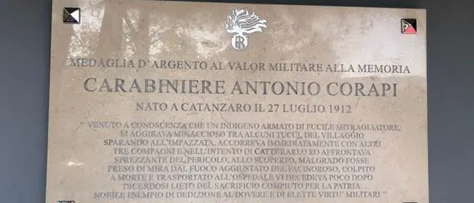 La Compagnia dei Carabinieri di Serra San Bruno intitolata all’eroe Antonio Corapi