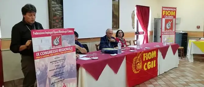 Fiom Cgil, Covello confermato segretario regionale: «Una regia nazionale per la Calabria»