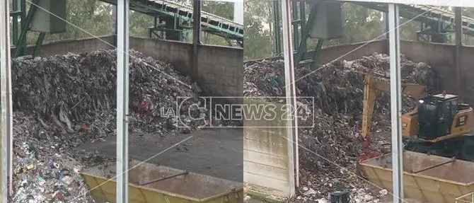 Caos rifiuti, l'immondizia invade l'impianto di Catanzaro