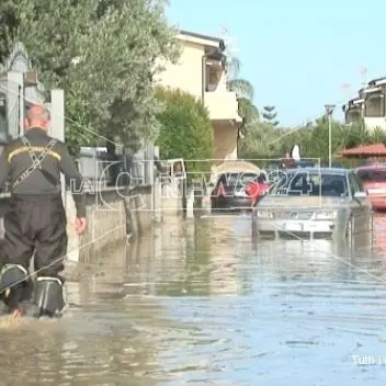 Maltempo, bomba d'acqua nel Catanzarese: allagata Simeri
