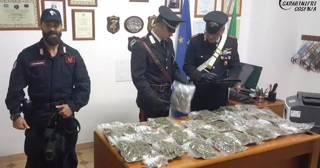 Lattarico, ottantenni arrestati per spaccio di droga