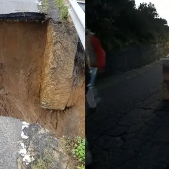 Cirò, chiusa la strada provinciale 7 divorata da una voragine