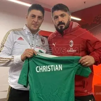 Gattuso corona il sogno del piccolo Christian, vittima dell'alluvione