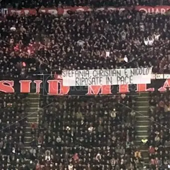 Il San Siro omaggia Stefania, Christian e Nicolò vittime dell'alluvione