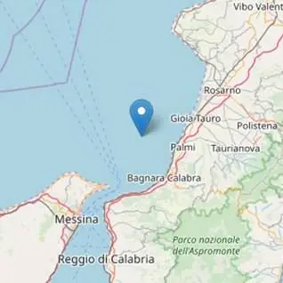 Terremoto di magnitudo 3.4 al largo di Palmi