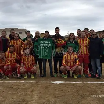 Dal mondo del calcio ancora un omaggio a Stefania, Christian e Nicolò