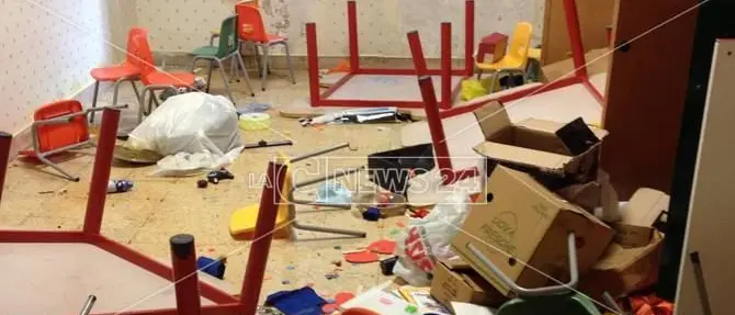 Vandali in azione in un asilo di Reggio Calabria