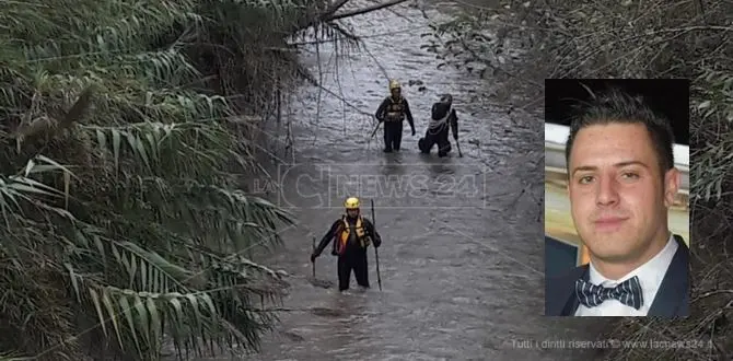 Si cerca Francesco Vangeli, carabinieri in azione nel fiume Mesima