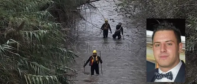 Si cerca Francesco Vangeli, carabinieri in azione nel fiume Mesima
