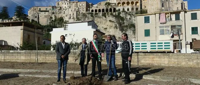 Tropea, un parcheggio rinasce nella Giornata nazionale degli alberi