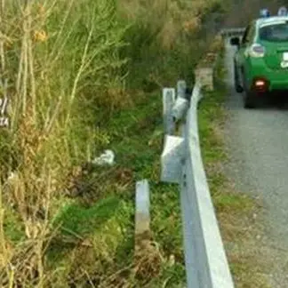 Rubano parti di guard rail per rivendere il metallo: denunciati due giovani