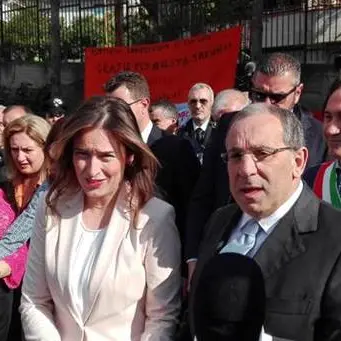 Maria Elena Boschi a San Luca: «Lo stato e le istituzioni sono presenti» (VIDEO)