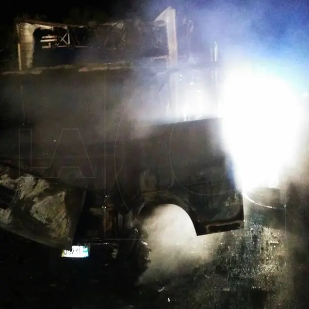 Tragedia sfiorata nella notte: camion prende fuoco lungo la Statale 280