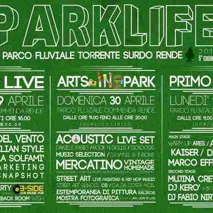 Rende, via alla V edizione di Parklife