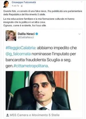 La foto shock di Falcomatà pestato pubblicata da Dalila Nesci