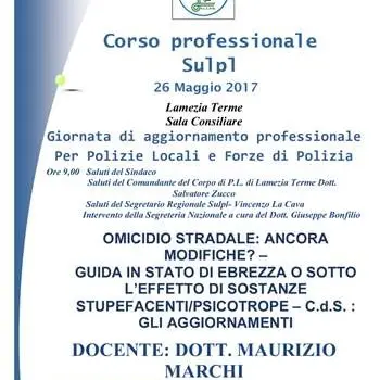 Polizia locale, a Lamezia Corso professionale Sulpl