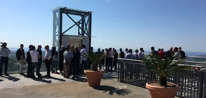 Catanzaro, inaugurato l’ascensore panoramico di Bellavista