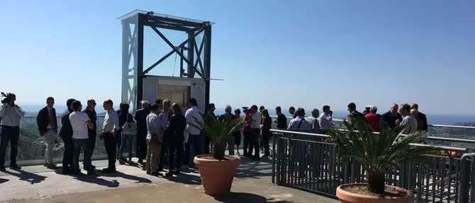 Catanzaro, inaugurato l’ascensore panoramico di Bellavista