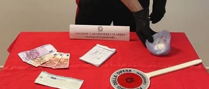 Guardavalle, alla vista dei carabinieri lanciano cocaina dal finestrino: arrestati