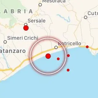 Catanzaro, tre scosse di terremoto al largo di Sellia Marina