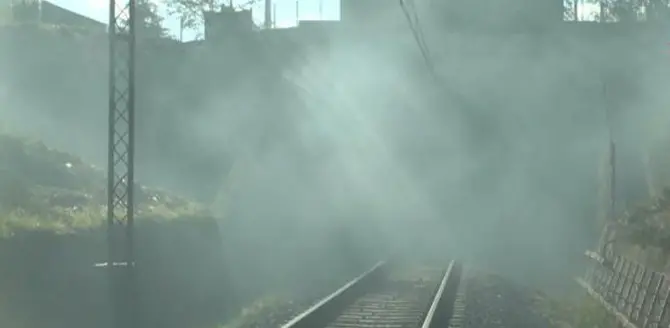 Incendio a Castiglione cosentino, chiusa la linea ferroviaria Cosenza-Paola