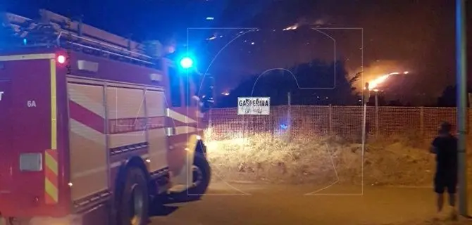 Notte di fuoco tra Montepaone e Soverato, rogo lambisce abitazioni