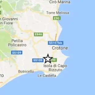 Scossa di terremoto a Isola Capo Rizzuto