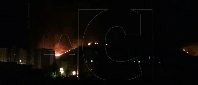 Catanzaro, incendio a ridosso delle case popolari di viale Isonzo